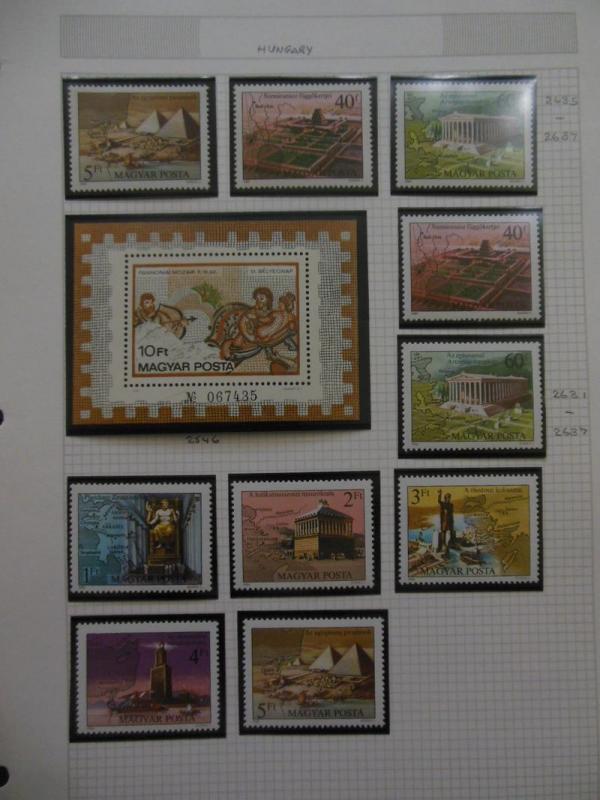 HUNGARY : Beautiful collection. All VF Mint NH. Topicals. Scott Catalog $100.00.