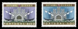 Portugal #873-874 Cat$14.35, 1961 Setubai Centenary, set of two, never hinged