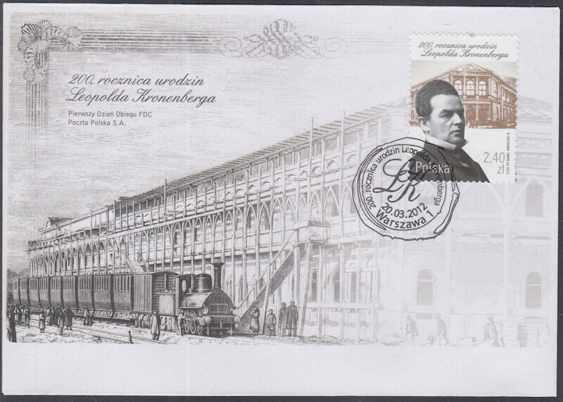 POLAND Sc # 4036 FDC 200th ANN BIRTH of LEOPOLD JULIAN KRONENBERG