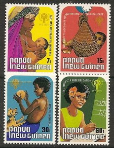 Papua New Guinea MNH 508-11 International Year Of The Child 1979