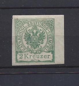 Austria, PR8, Newspaper Tax Issue Imperf Single,**Hinged**