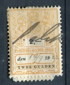 NETHERLAND INDIES; Early 1900s classic Revenue issue used 2G. value