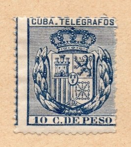 Spanish Colonies Caribbean 1875 Early Issue Fine Mint Hinged 10c. NW-238453