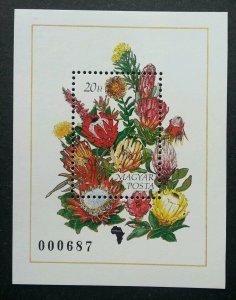 *FREE SHIP Hungary Flora Of Africa 1990 Flower Plant (miniature sheet) MNH