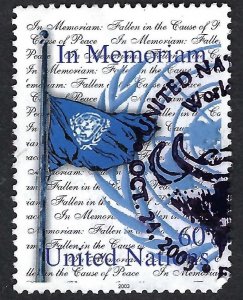 United Nations #849  60¢ In Memorioum (2003). Used.