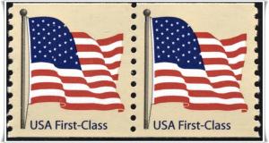 SC#4131 (41¢) Flag Coil Pair (2007) MNH