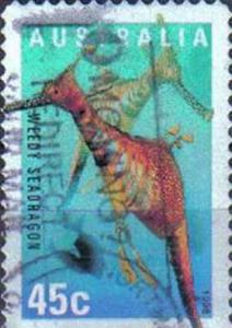 AUSTRALIA, 1998, used 45c. Weedy Seadragon, International Year of the Ocean.