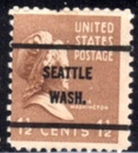 US Stamp #805x61 - Martha Washington Presidential Issue 1938 Precanceled