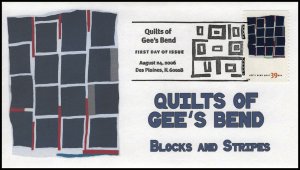 AO-4095-2, 2006, Quilts of Bee’s Bend, Add-on Cover, First Day Cover, Pictorial,