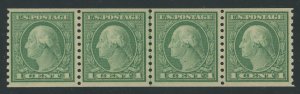 USA 452 - Joint Line Strip of 4 - VF/XF Mint nh with clean PF Certificate