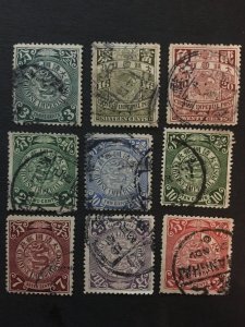 China imperial dragon stamp set, used, rare,  List 1577