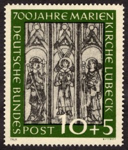 1951, Germany 10+5pf, MNH Reprint, Sc B316