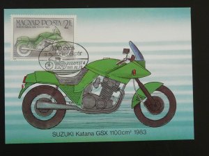 motorcycle Suzuki maximum card Hungary 1985
