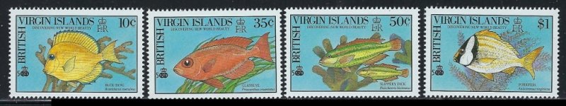 British Virgin Is 668-71 MNH 1990 Fish (an7324a)