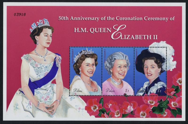 Palau 724 MNH Queen Elizabeth 50th Anniv of Coronation