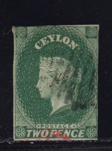 Ceylon Scott # 4 Used neat cancel nice color cv $ 75 ! see pic !