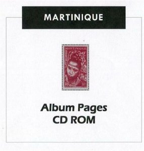 Martinique CD-Rom Stamp Album 1886- 1947  Color Illustrated Album Pages
