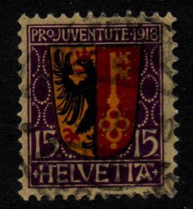 Switzerland Scott B11 Used Geneva  semi postal,