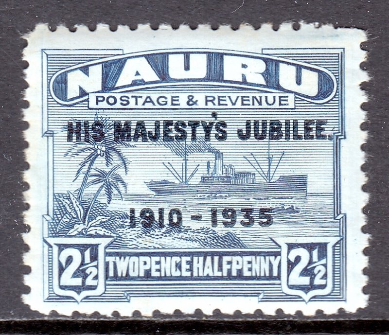 Nauru - Scott #33 - MH - Gum toning, short perfs - SCV $2.50