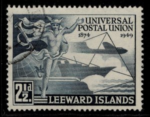 LEEWARD ISLANDS GVI SG119, 2½d blue-black, FINE USED.