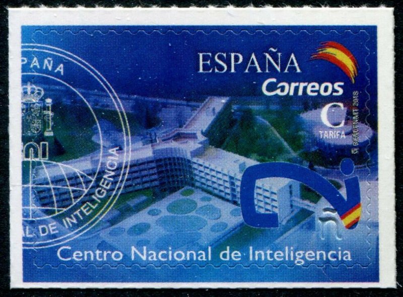 HERRICKSTAMP NEW ISSUES SPAIN Sc.# 4258 National Intelligence Center Self-Adh.