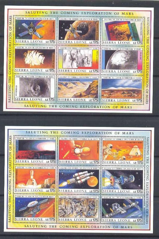 Space Sierra Leone MNH 1167-71A S/S Space