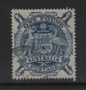 Australia   #220  used   1949   Arms of Australia  £1