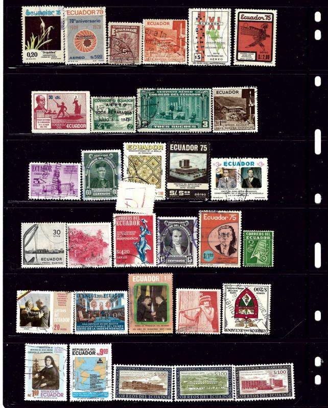 Ecuador #4 32 different all used stamps