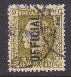 NEW ZEALAND GV 9d OFFICIAL sound used - SG cat c£38........................B4615