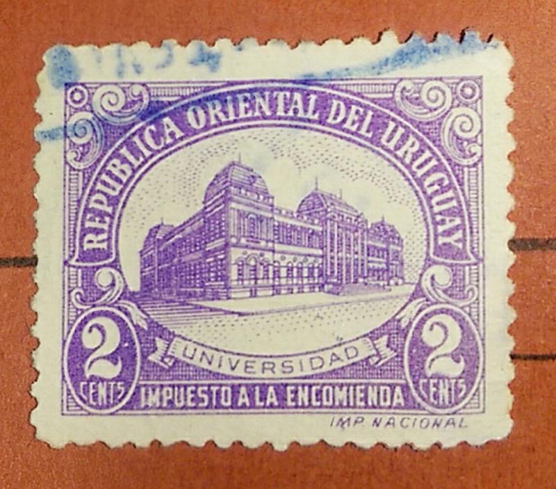 Uruguay 1945 Parcel Post Stamp #Q65 2c Used.