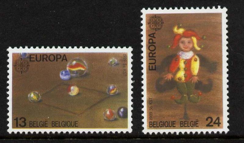 Belgium 1312-3 MNH EUROPA, Children's Toys