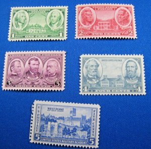 UNITED STATES - 1936-37 - SCOTT #785-789 & 790-794  -  MNH   (jpu31)