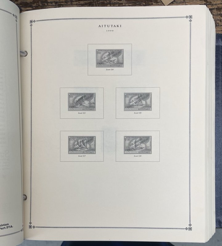 Scott International Postage Stamp Album, 2-post, Aitutaki to Guyana, 1999-2004