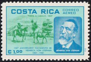 Costa Rica SC C830 - Heinrich von Stephan - MNH - 1981