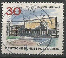 BERLIN, 1966, used 30pf Jewish Community Scott 9N226