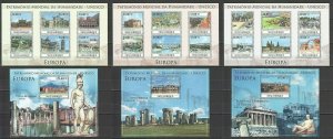 Ss1525 2010 Mozambique Architecture Monuments Europa Unesco Culture 3Kb+3Bl Mnh