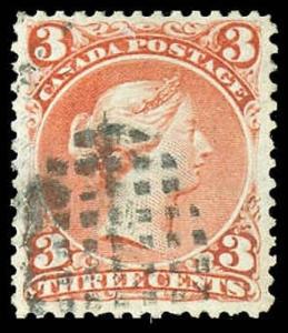 CANADA-f-a-1851-1899 ISSUES (TO 88c) 25ii Used (ID # 85092)