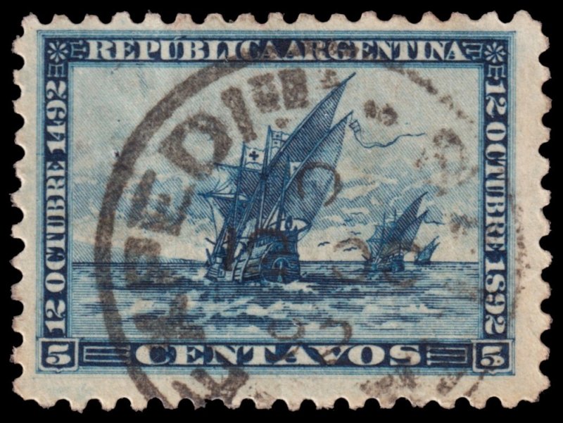 Argentina Scott 91 (1892) Used, Fine C