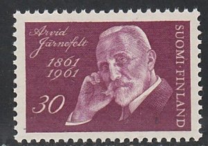 Finland, # 386,  Arvid Jarnefelt, Mint NH