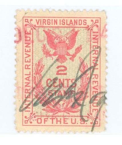 Danish West Indies (& U.S. Virgin Islands) #R32a  Single