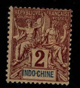 Indo-China Scott 4 MH* Navigation & Commerce stamp