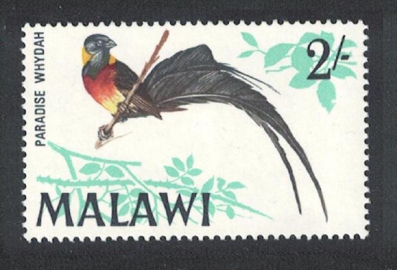 Malawi Paradise Whydah Bird 1v 2Sh MH SG#318 SC#103 MI#100