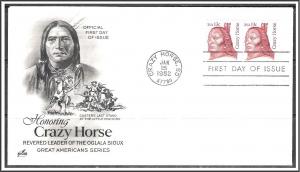 US #1855 Crazy Horse FDC