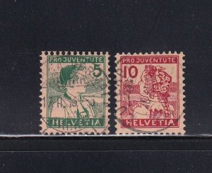 Swiss Scott #'s B2 & B3 set F-VF Used with nice colors scv $ 116 see pic !