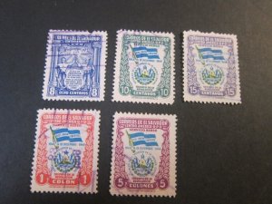 Salvador 1949 Sc 614,C126-9 FU