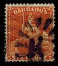 Barbados 55 fine  used bright color