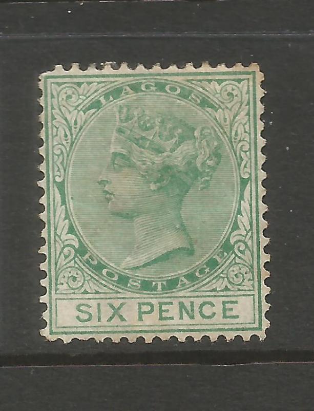 LAGOS  1876-79  6d   QV  MH  P14  SG 15    