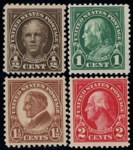 MALACK 551 - 554 F/VF OG H, Nice Set! (Stock Photo -..MORE.. k1010