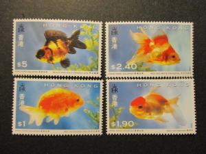 Hong Kong Scott 684-687 Gold Fish set MNH**