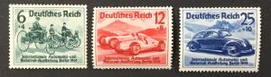 (BJ Stamps) GERMANY, B134-B136, 1939, set of 3, FVF, OG, MNH. CV $88.00.